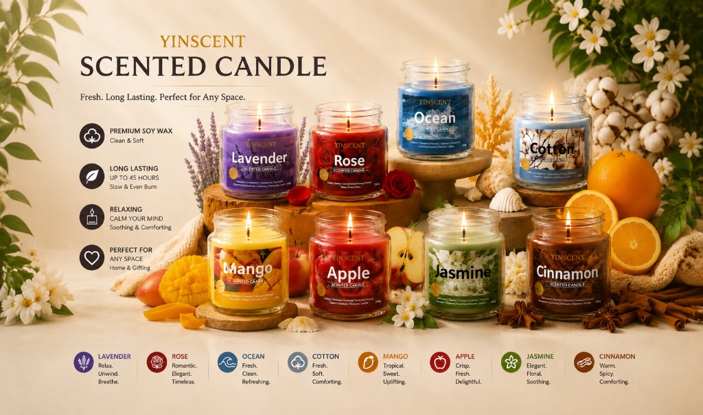 YINSCENT — Scented candles collection. Fresh, long lasting, perfect for any space.