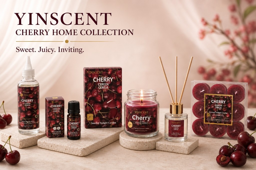 YINSCENT — Cherry home collection. Sweet, juicy, inviting.