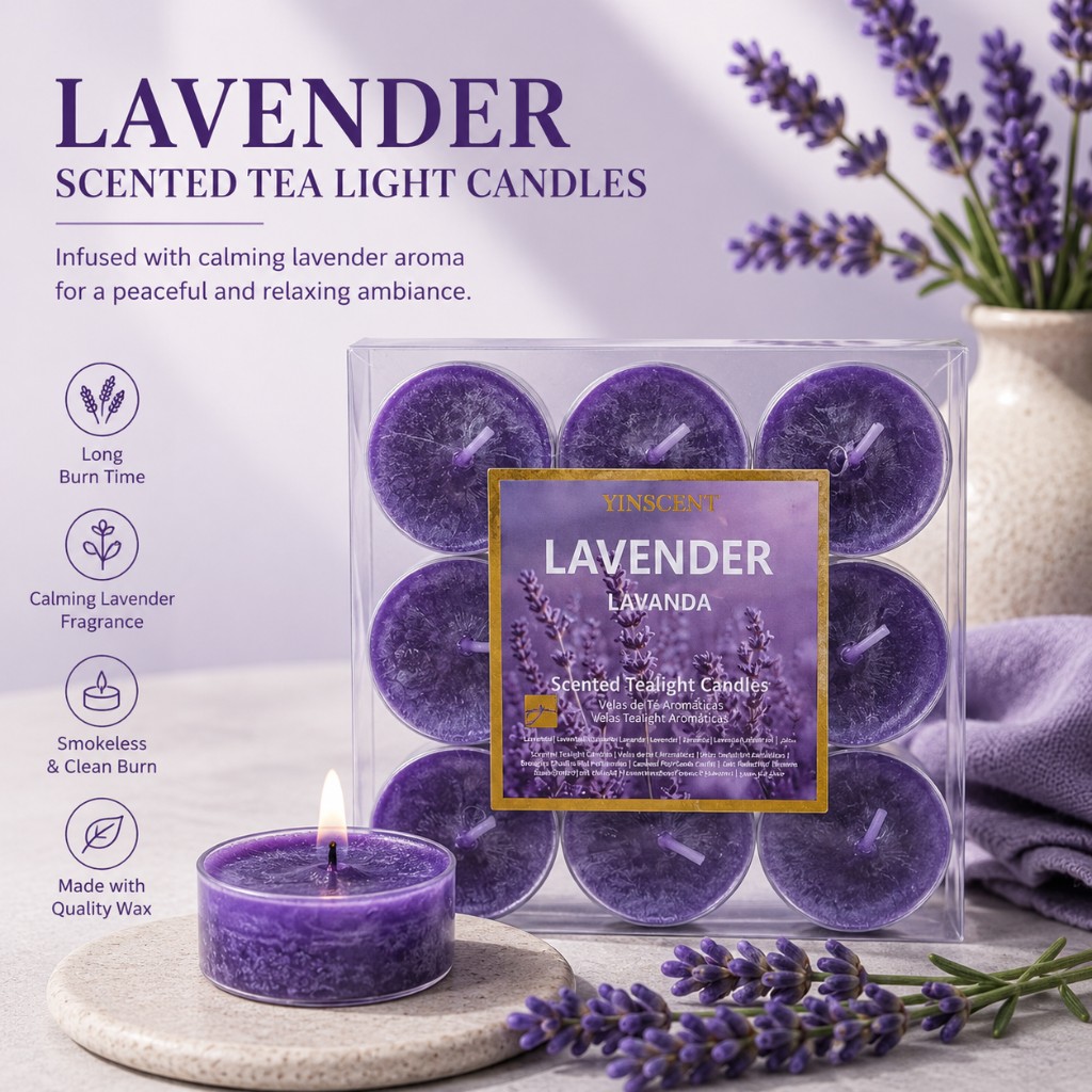 Lavender tealights